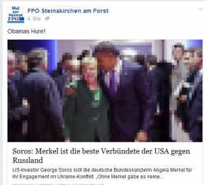 FPÖ Steinakirchen zu Obama und Merkel...