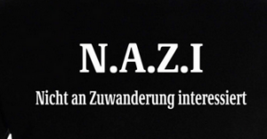 Gerhard S. buchtabiert "NAZI": "Nicht an Zuwanderung interessiert" (Screenshot FB)