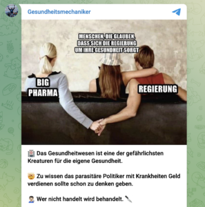 "Gesundheitsmechaniker": „Das Gesundheitswesen ist eine der gefährlichsten Kreaturen für die eigene Gesundheit.“ (Screenshot TG 2.2.23)