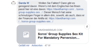 Antisemitismus bei Gudenus: Gerda W. Soros als "Financier der Antifa"