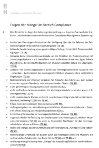 Rechnungshof zur Compliance im HGM: "Folgen der Mängel im Bereich Compliance" (RH-Bericht S. 22)