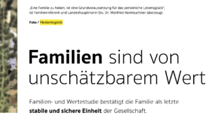 Familienfoto von Haimbuchner in "Unser Oberoesterreich" von Medienlogistik (2021)