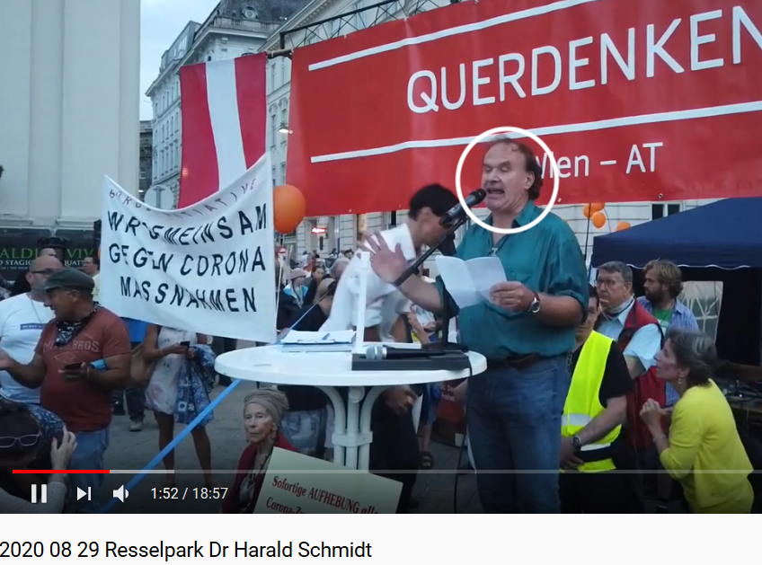 Harald Schmidt am 29.8. als Redner bei der Coronaleugner-Demo
