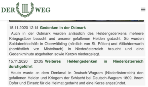 Der III. Weg: Heldengedenken in der "Ostmark" – Niederösterreich 2020