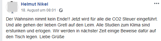 Helmut Nikel: "Studien zum Klima sind erstunken und erlogen"