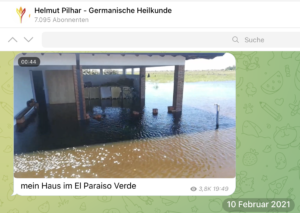 Helmut Pilhars Haus in El Paraiso Verde überschwemmt (TG-Kanal Pilhar)