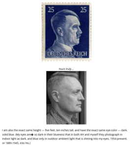 John de Nugent vergleicht sich mit Hitler