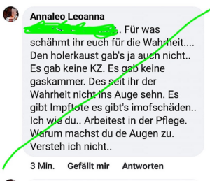 Vom Team der Ars Electronica angezeigt: Holocaustleugnung auf FB