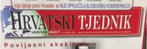 JournalistInnen am Pranger der rechtsextremen Zeitung "Hrvatski Tjednik" (Bildquelle: Reporter ohne Grenzen)