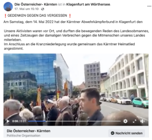 Identitäre beim Abewehrkämpferbund