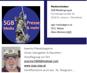 Siga-Siga Wirt als "Gastgeber und Hausherr" von SGB (Screenshots Website SGB)