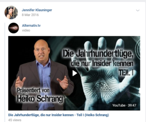 Klauninger teilt den Verschwörungsideologen Schrang zur "Jahrhundertlüge"