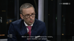 Herbert Kickl im ORF-Sommergespräch 2021: "über die Klimasache reden"