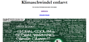 Website "Klimaschwindel"