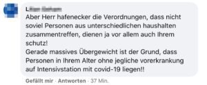 Kommentar bei Hafenecker