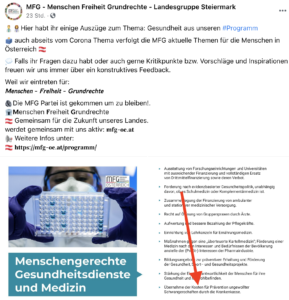 Programm mit Abtreibungspassage auf MFG-FB-Seite (Post vom 28.9.21)