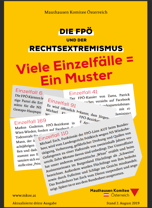 Dritte Ausgabe der MKÖ-Broschüre "Die FPÖ und der Rechtsextremismus"