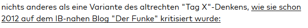 der Identitäre Martin Lichtmesz: der "IB-nahe Blog 'Der Funke'"