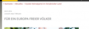 NPD Osnabrück: Für ein Europa freier Völker