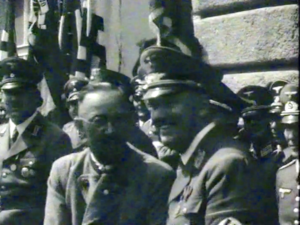 Himmler mit Gauleiter Hofer (?) in Landeck (Screenshot Video Landeck 1923-1945)