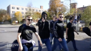 Österr. Neonazis bei "Kampf der Nibelungen" in Ostritz 2018 (Screenshot Doku "Hammerskins")