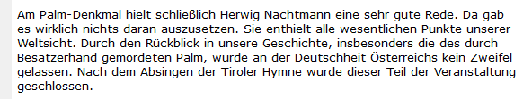 Neonazi "Dr. Brandt" lobt die Rede von Herwig Nachtmann beim Palm-Gedenken in Braunau 2006