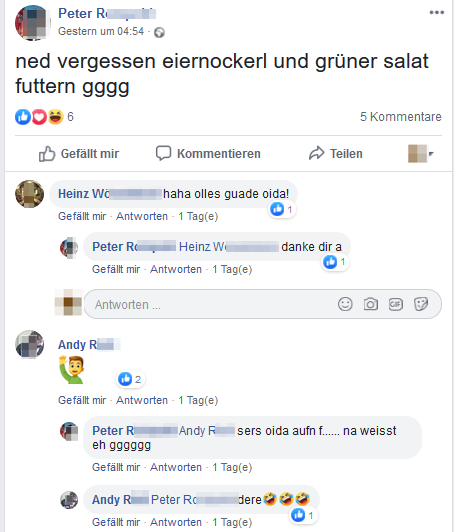 Peter R. erinnert an die "eiernockerl"