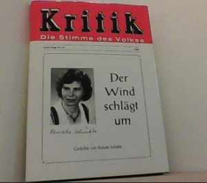 Renate Schütte, Buch "Der Wind schlägt um"