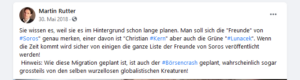 Rutter 2018: Börsencrash geplant "von wurzellosen globalistischen Kreaturen" - Freunde von Soros (Kern, Lunacek)