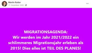 Rutter 2020: "Migrationsagenda", "Teil des Planes"