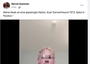 S. "Rede an eine gepeinigte Nation" (Screenshot FB)