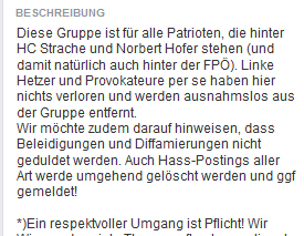 Guideline Gruppe „Sag ja zu Herbert Kickl und Norbert Hofer“