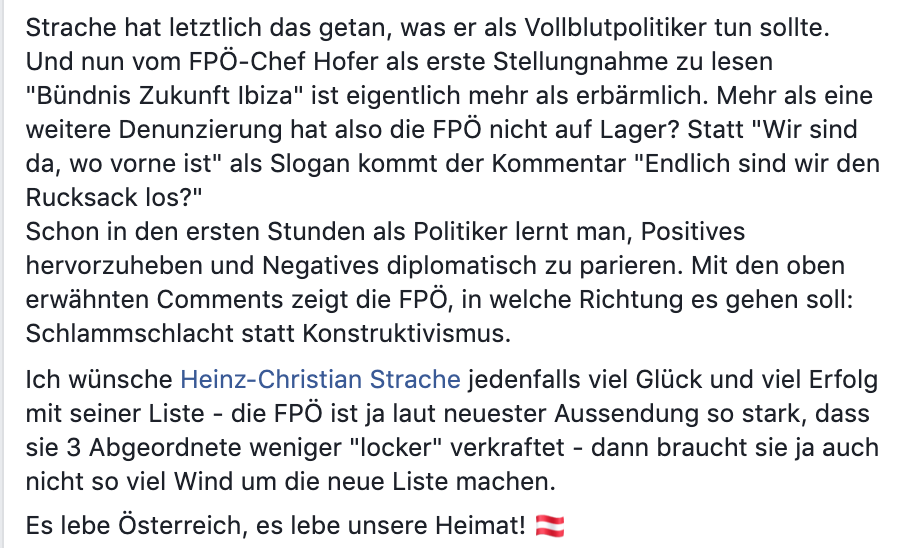 Stefan Tichy über die FPÖ: Hofer ... mehr als erbärmlich
