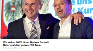 Facebook-Gruppe "Wir stehen 100% hinter Norbert Gerwald Hofer"