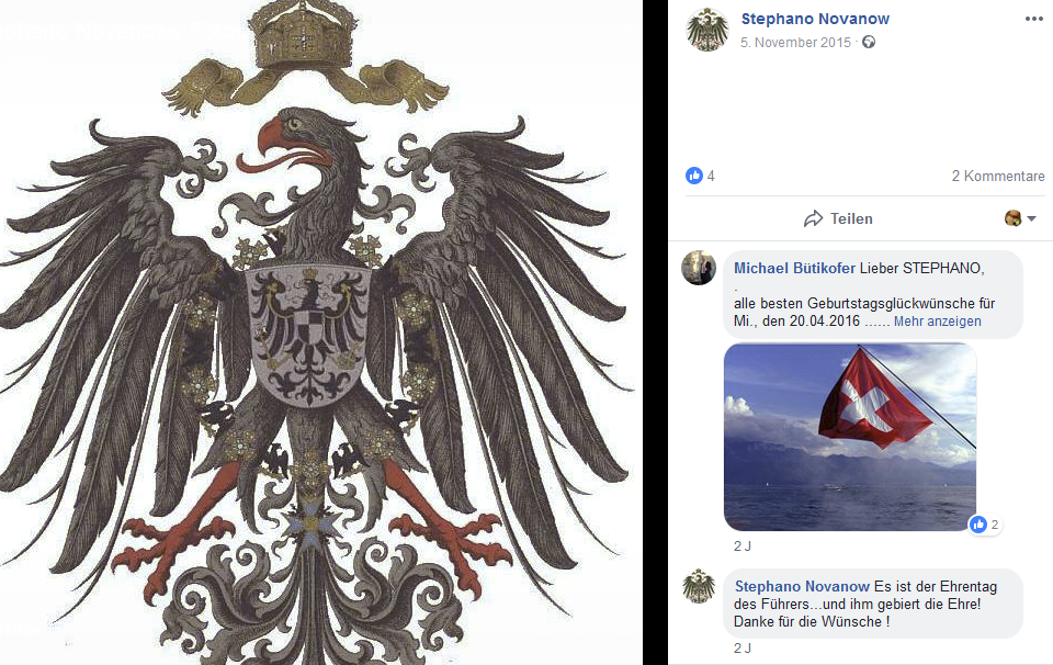 St.S. auf Facebook zum 20.4.: "Es ist der Ehrentag des Führers"