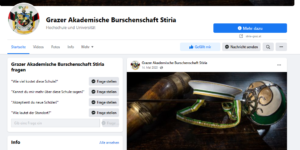 Eustacchios und Eders Burschenschaft auf FB: letzter Eintrag Mai 2020
