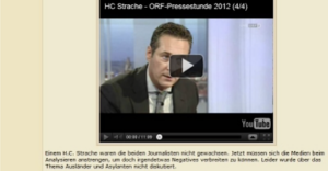 Strache und seine thiazi-Fans