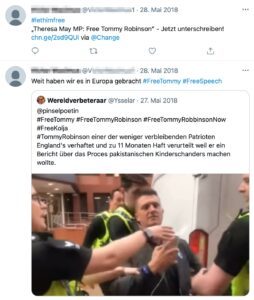 Kläger auf Twitter: Free Tommy Robinson