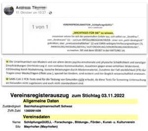 T. teil Schwurbel"proklamation" des Vereins "SchöpfungsQUELL"