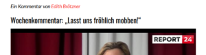 Videokommentar Brötzner bei report24