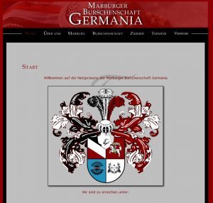 Die Website - pardon: Netzpräsenz - der Marburger Germanen