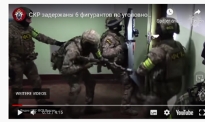 Russisches Propagandavideo: Wenn der FSB klopft, wird sofort geöffnet ... (Screenshot YT)