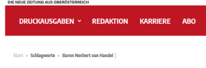 "Wochenblick" und "Baron von Handel"