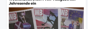 Wochenblick verkündet Einstellung der Printausgabe (Screenshot 24.11.22)