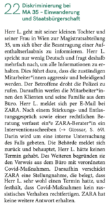 Diskriminierung bei der Wiener MA 35 – Einwanderung und Staatsbürgerschaft (ZARA Bericht 2022, S. 49)