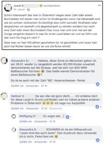 Unverständnis und Empörung bei Josef. B. und ParteifreundInnen, darunter Alexandra S., Obmann-Stellvertreterin der Freiheitlichen Arbeitnehmer Salzburg