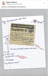 Posting Robert Altbauer (inzwischen gelöscht)