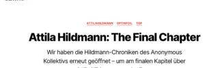 Blogbeitrag von Anon Leaks: "Attila Hildmann: The Final Chapter"