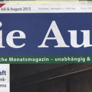 Duswald als Stammautor bei "Die Aula"
