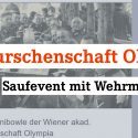 Burschenschaft Olympia: Saufevent mit Wehrmachtsbild für deutsche Männer und deutsche Frauen